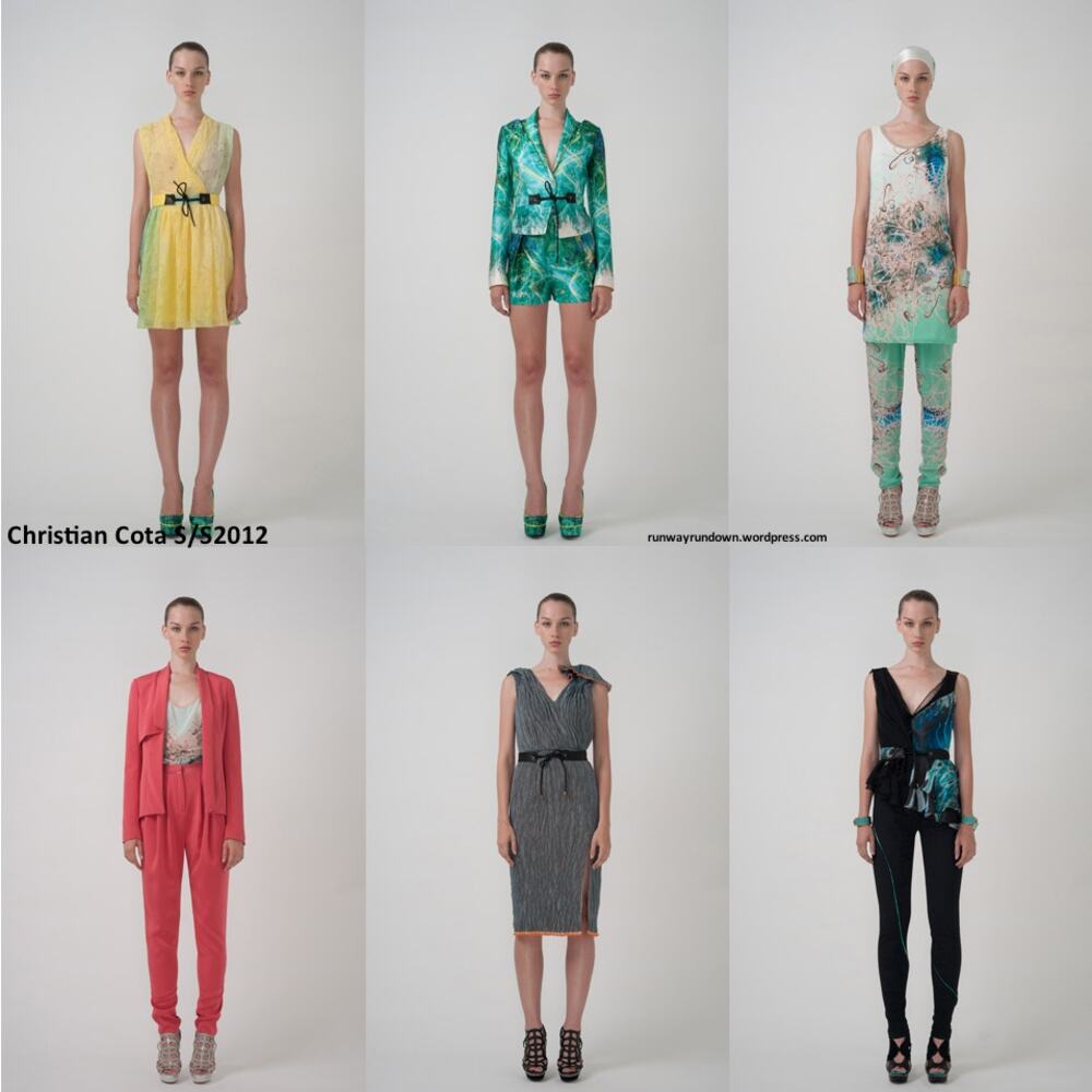 Christian Cota Spring 2012 Designer Hand Dyed Sample Blouse - Picture 16 of 16